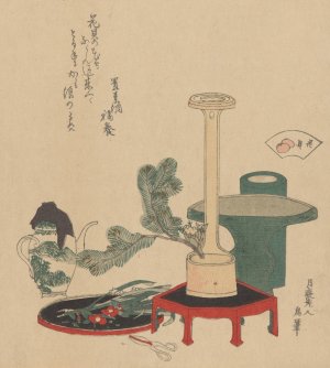 Flower Arrangement by Katsushika Hokusai Oil Painting