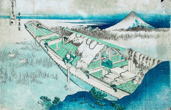 Main Product Photo of Joshu, Ushibori, Hetachi Provinces Painting by Katsushika Hokusai