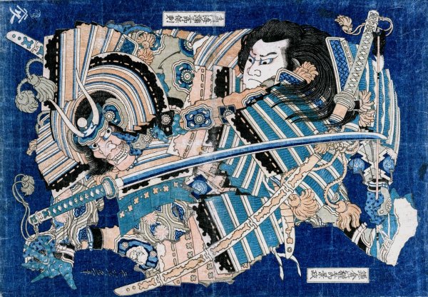 Kamakura no Gengoro Seizing Torinoumi Tasaburo  by Katsushika Hokusai - Hand-Painted Oil Painting Reproduction