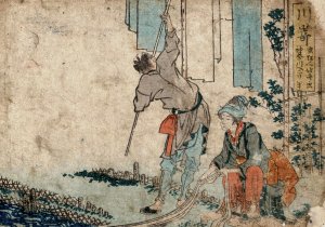 Kawasaki Oil painting by Katsushika Hokusai