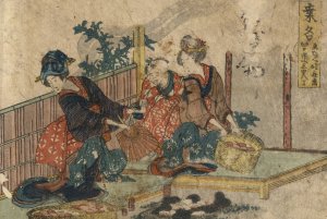 Kuwana by Katsushika Hokusai Oil Painting