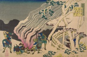 Minamoto no muneyuki ason by Katsushika Hokusai Oil Painting