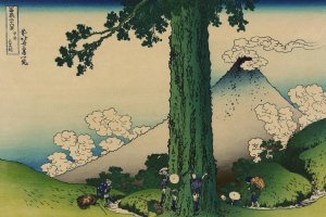 Mishima Pass in Kai Province by Katsushika Hokusai Oil Painting