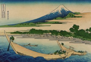 Tokaido ejiri tago no ura ryakuzu by Katsushika Hokusai Oil Painting