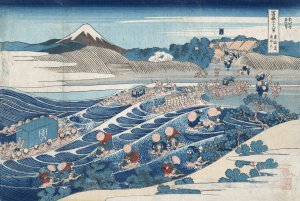 Tokaido kanaya no fuji by Katsushika Hokusai Oil Painting