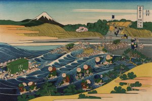 Tokaido kanaya no fuji by Katsushika Hokusai Oil Painting
