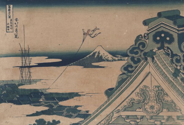 Toto asakusa honganji  by Katsushika Hokusai - Hand-Painted Oil Painting Reproduction