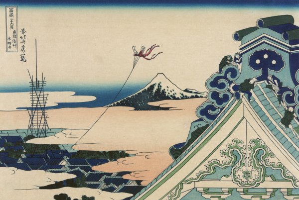 Toto asakusa honganji by Katsushika Hokusai - Hand-Painted Oil Painting Reproduction