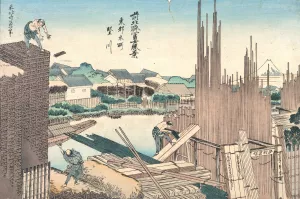Toto honjo tatekawa by Katsushika Hokusai Oil Painting