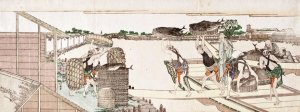 Unloading Bonito for Market by Katsushika Hokusai Oil Painting