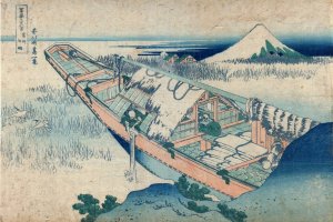 Ushibori in Hitachi Province by Katsushika Hokusai Oil Painting