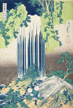 Yoro Falls in Mino Province by Katsushika Hokusai Oil Painting
