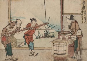 Yoshiwara by Katsushika Hokusai Oil Painting