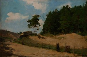 Landscape by Kazimierz Alchimowicz Oil Painting