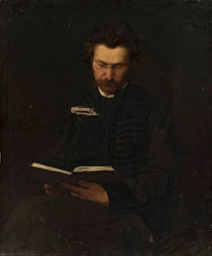 Portrait of Wladyslaw Ciesielski by Kazimierz Alchimowicz Oil Painting