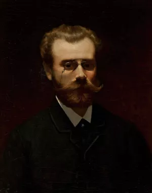 Portrait of Walerz Brochocki, painter Oil painting by Kazimierz Mirecki