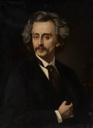 Self-portrait Oil painting by Kazimierz Mirecki