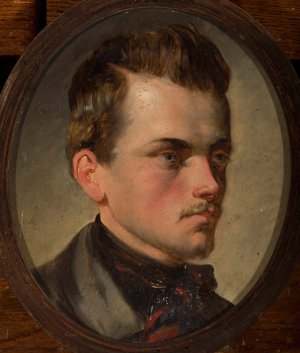 Portrait of a man by Kazimierz Mordasewicz Oil Painting