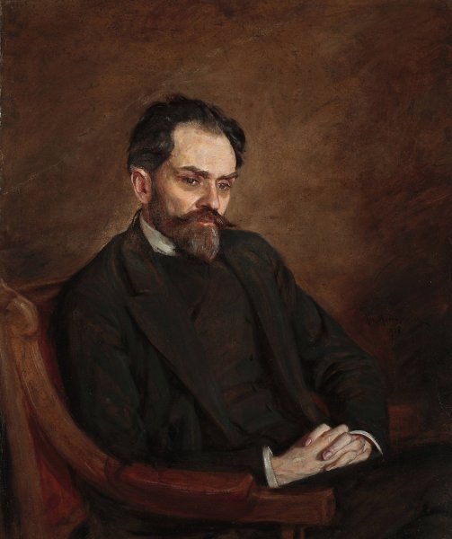 Main Product Photo of Portrait of Stefan zeromski  Painting by Kazimierz Mordasewicz