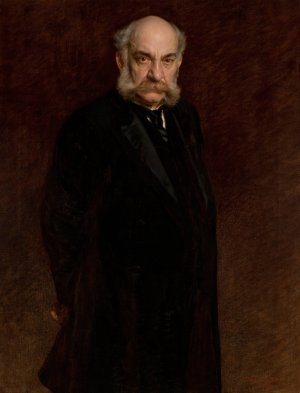 Portrait of Filip Zaleski by Kazimierz Pochwalski Oil Painting