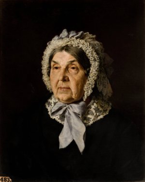 Portrait of Julia Patelska by Kazimierz Pochwalski Oil Painting