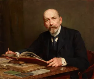 Portrait of Zdzislaw Morawski by Kazimierz Pochwalski Oil Painting