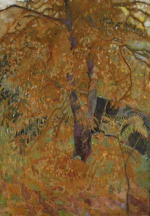 Autumn by Kazimierz Sichulski Oil Painting
