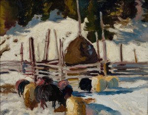 Landscape Study by Kazimierz Sichulski Oil Painting