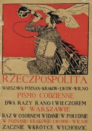 Rzeczpospolita. Pismo codzienne Warszawa-Poznan-Krakow-Lwow-Wilno by Kazimierz Sichulski Oil Painting