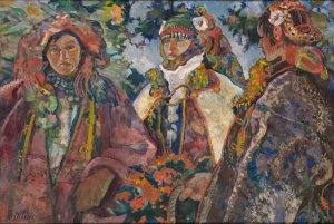 Wesele Huculskie by Kazimierz Sichulski Oil Painting