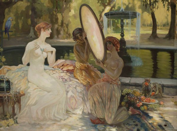 Fairy tale jewels  by Kazimierz Stabrowski - Hand-Painted Oil Painting Reproduction