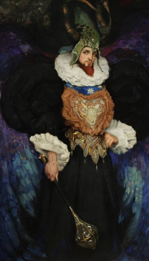 Portrait of Bronislaw Brykner in fanciful costume by Kazimierz Stabrowski Oil Painting