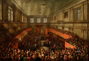 Proclamation of the Constitution of the 3 May by Kazimierz Wojniakowski Oil Painting