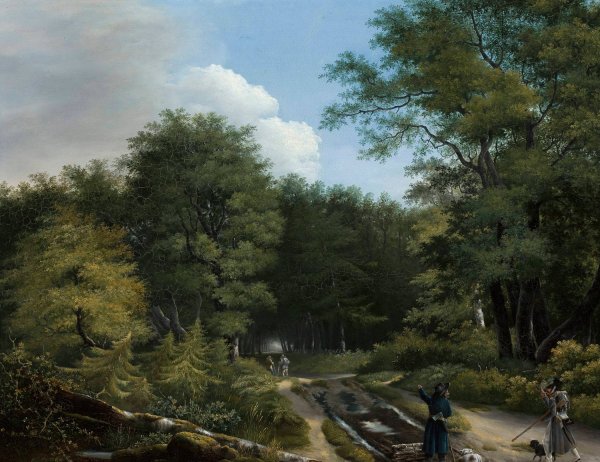 Main Product Photo of Forest road  Painting by Kazimierz Zwan