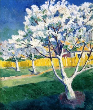 Apples Tree in Blossom by Kazimir Malevich - Oil Painting Reproduction