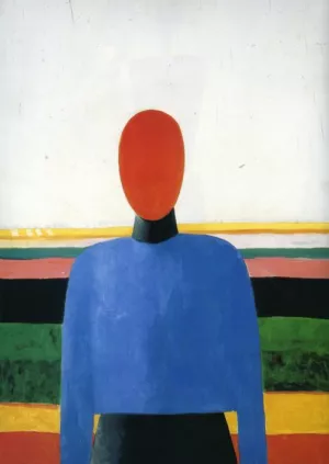 Female Torso painting by Kazimir Malevich