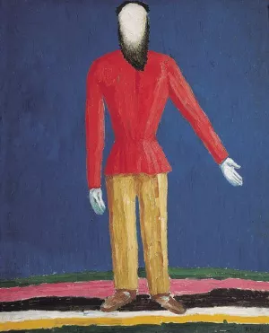 Peasant by Kazimir Malevich - Oil Painting Reproduction