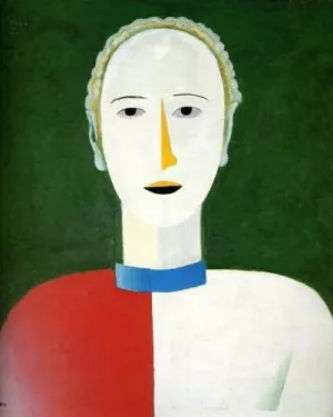 Portrait of a Woman by Kazimir Malevich Oil Painting