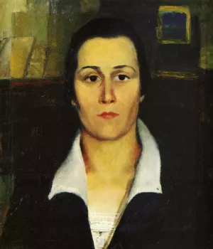 Portrait of a Woman by Kazimir Malevich Oil Painting