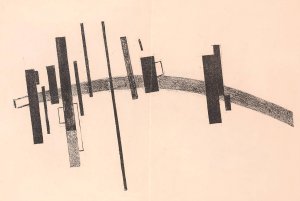Sensation of the Motion and the Obstacle by Kazimir Malevich Oil Painting