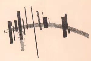 Sensation of the Motion and the Obstacle Oil painting by Kazimir Malevich
