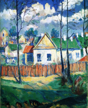 Spring Landscape with a Cottage