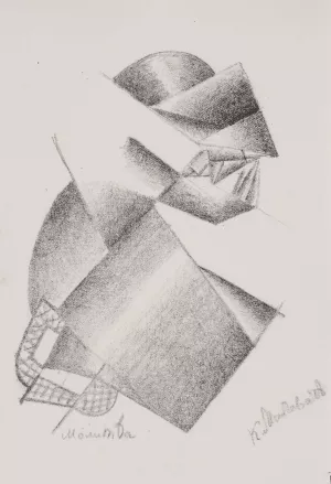Untitled by Kazimir Malevich Oil Painting