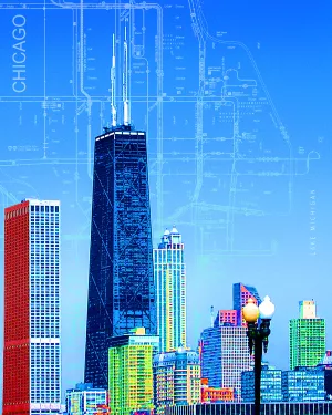 Hancock Tower by Kelly Donovan Oil Painting