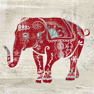Painted Elephant by Kelly Donovan Oil Painting