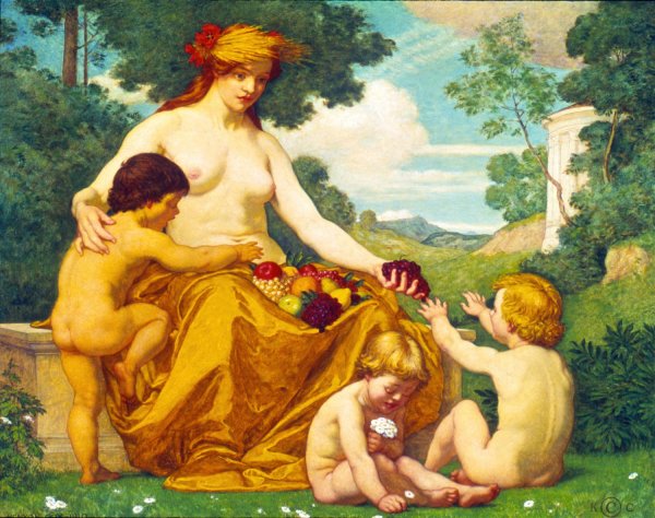 Main Product Photo of Plenty  Painting by Kenyon Cox