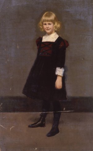 Portrait Of A Young Girl by Kenyon Cox Oil Painting