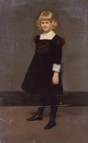 Portrait Of A Young Girl by Kenyon Cox Oil Painting