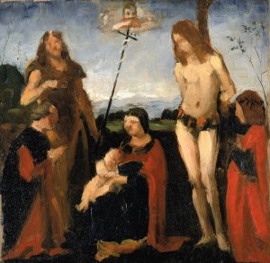 Sacra Conversazione by Kenyon Cox Oil Painting