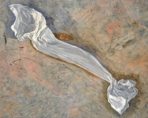 Study for Drapery of ​'Pursuit of the Ideal' by Kenyon Cox Oil Painting